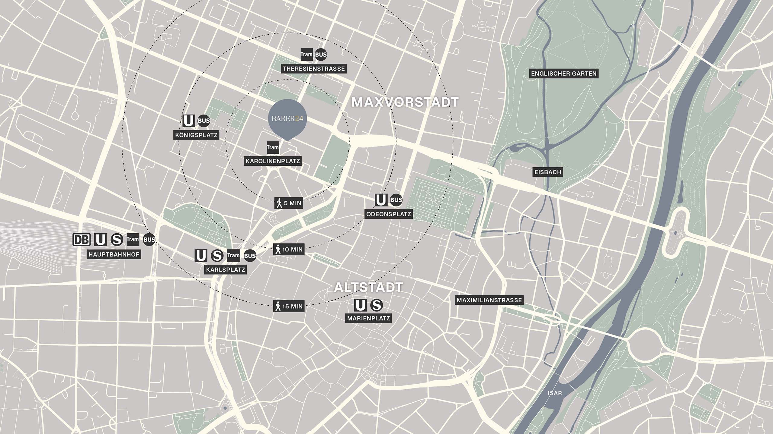 BARER24 Lageplan Anbindung